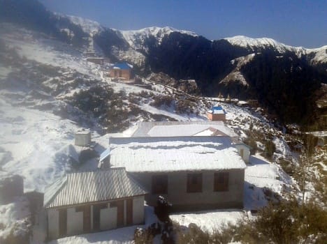 snowfall in mussoorie and kedarnath.
