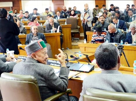 Cm virbhadra singh attended Women Welfare Board meeting.