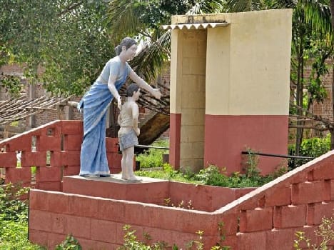 mathwar will first open defecation free village