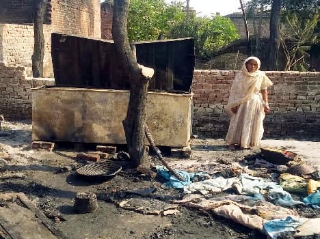 Three home burned