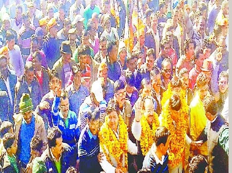 BJP state president welcomed