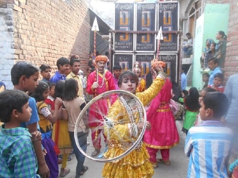 The procession took Gopal Ji