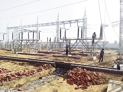 Devkli started drawing lines from the substation