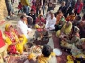 By gifts given to seniors farewell