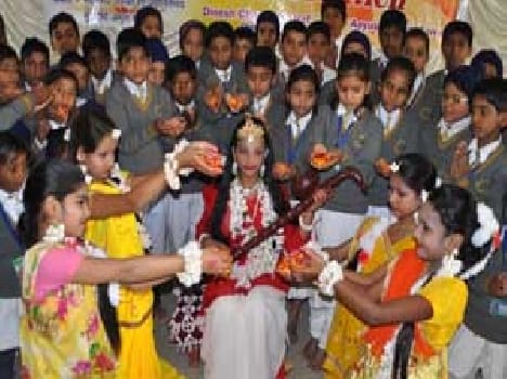Vedic mantras were capital between Goddess Saraswati
