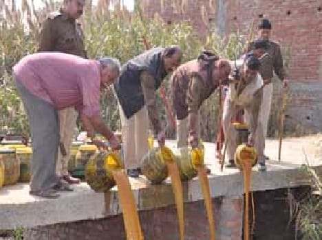 Thousand liters were destroyed