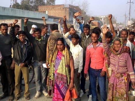 MGNREGA workers march out