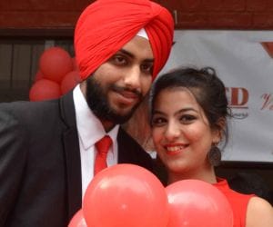 harsimrat singh valentine king and ishmeet kaur become queen