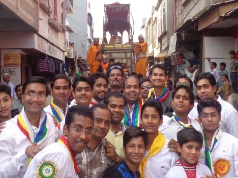 Procession brought out by the Jain community