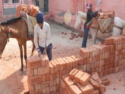 child labour in building maternity ward of dist.hospital