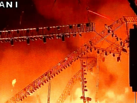 Fire at Make In India programme in Mumbai