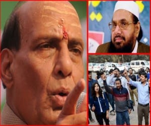 HM rajnath singh says jnu protest is being done with the support of hafiz saeed