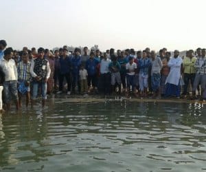 three drown in river saryu.