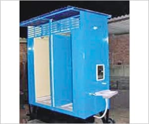gangajal use in mobile toilet.