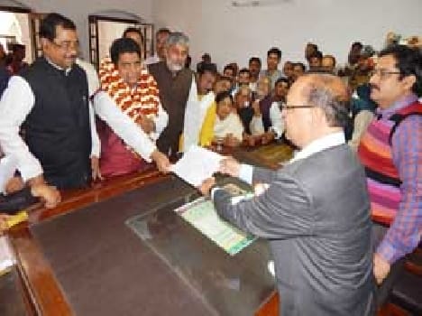 BJP MLC candidate Anoop Singh nomination