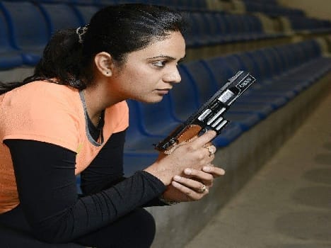 shooter sweta won gold medal in SAG