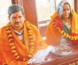 dadua statue placed in a ram mandir 