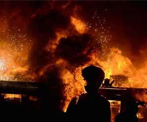 house caught fire in nagthat.