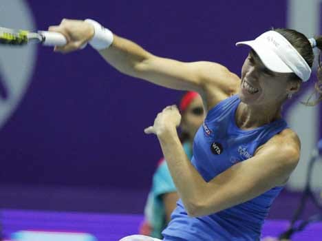 sania and martina hingis in  St. Petersburg Ladies Trophy-2016 tennis tournament 