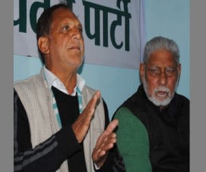 parivartan party against nanisar land allotment issue.