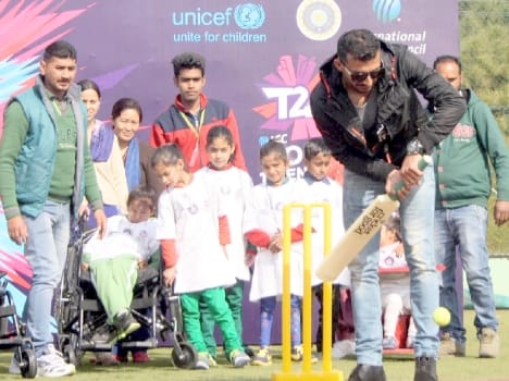cricketer rishi dhawan unicef bcci