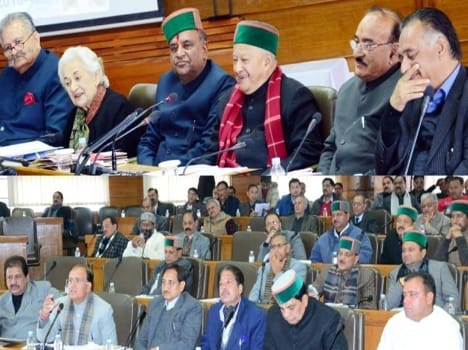 CM Virbhadra Singh in Planning Board Meeting.