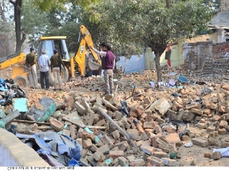 Railways were demolished encroachment campaign