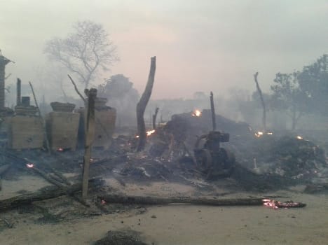 Pcpedha village 50 house fire in Ashes