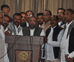 ruckus in up vidhan mandal.