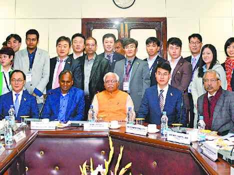 MOU signed in haryana and south korea govt representative