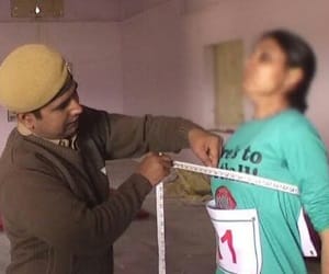 Man employee done Physical metering of women candidates