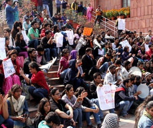 after dispute in JNU campus teacher into two factions