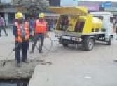 Jeting pressure machine Was sprayed