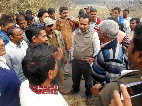 Dudhwa police personnel and administration and the bus drivers accused of expelling