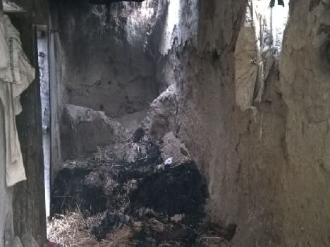 Man burnt alive, death