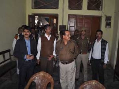 Devendra Yadav of the SP candidate support