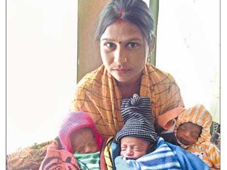 mohali lady gave birth three child