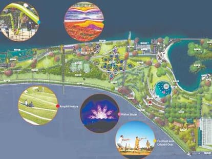 gomti riverfront become very attractive  