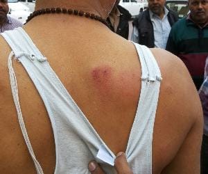 minister pso beats constable in lucknow