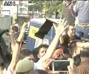 teacher protest against posting.