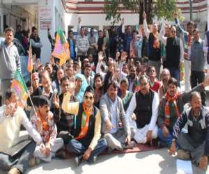 protest by MLA of road and electricity.