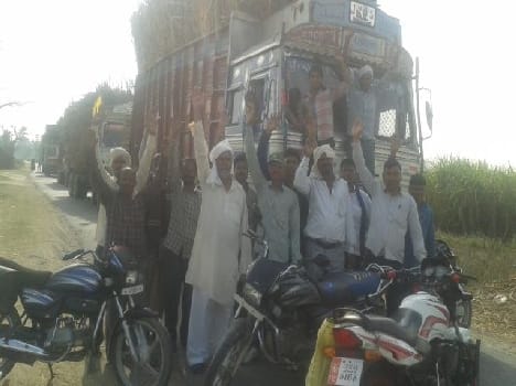 Farmers have stopped performing trucks