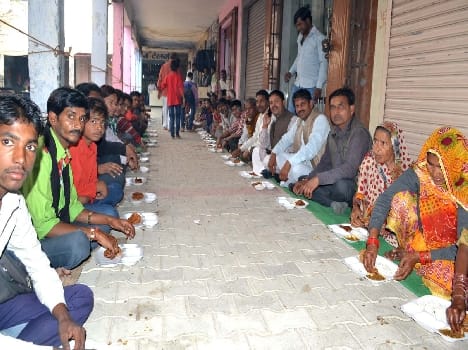 feast organised in the temple 