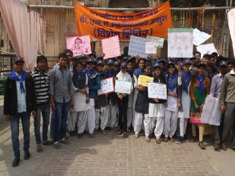 NSS camp in vrindavan