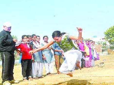students show their talent in Sports competition