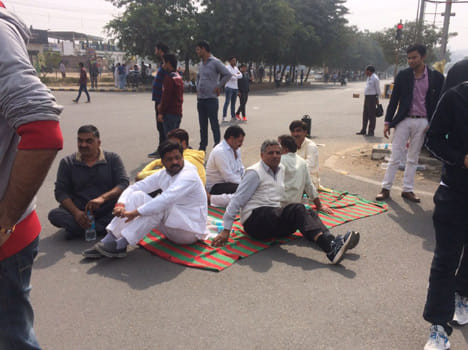 jaat reservation protest in gurgaon and faridabad