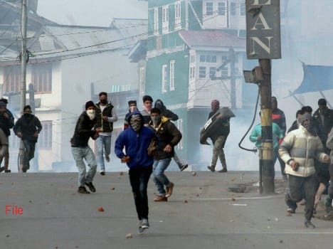 The violent protests in Srinagar