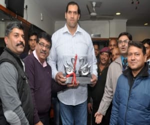 the great khali returns mega show in uttarakhand.