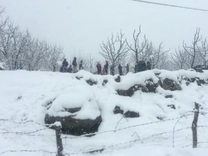 fresh snowfall in himachal, warning of heavy snowfall.