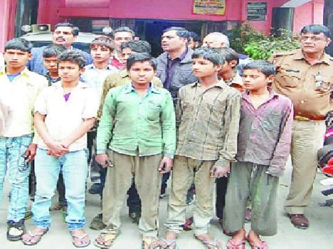Nine rescued child laborers